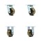 Service Caster 4 Inch High Temp Phenolic Caster Set with Roller Bearings 2 Swivel 2 Rigid SCC SCC-30CS420-PHRHT-2-R420-2 - alternate 1